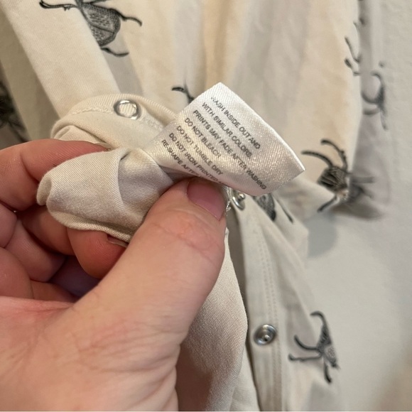 Iglo + Indi 2y-3y snap long sleeve beetle one piece - Picture 6 of 6